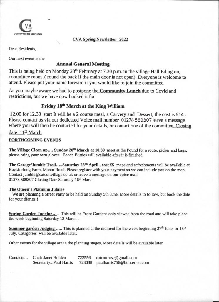 scan of the newsletter