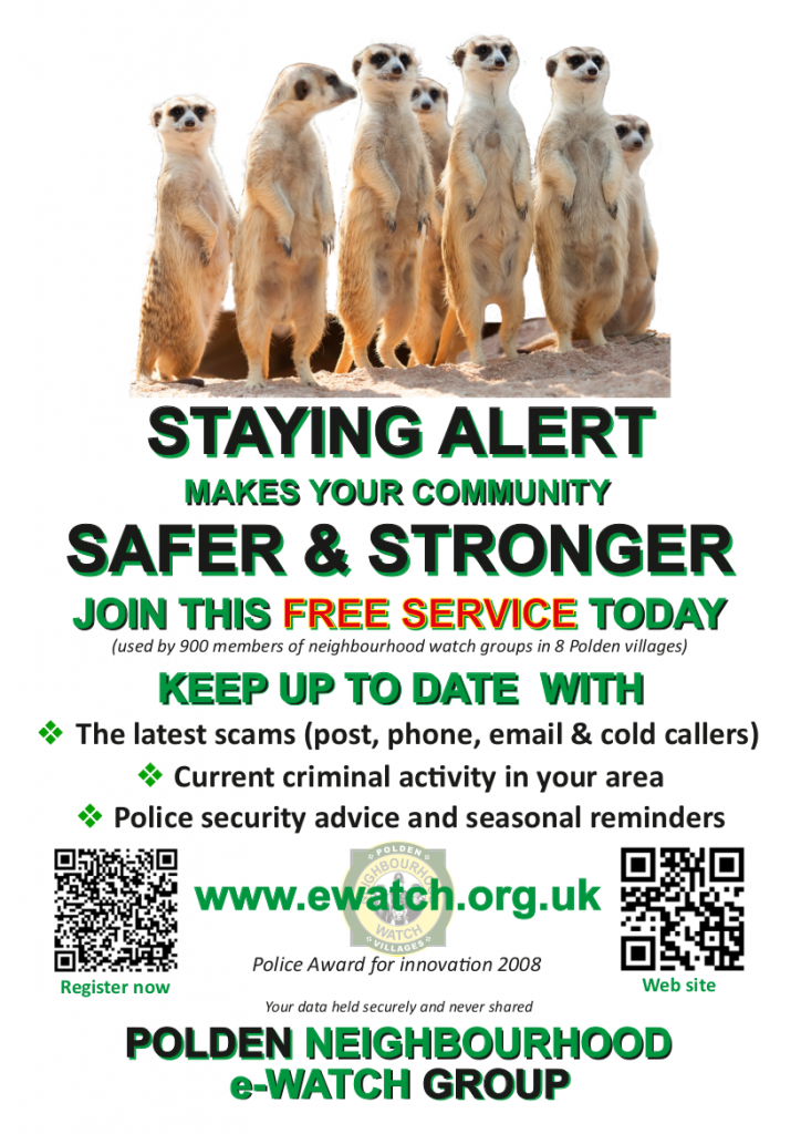 Polden Hills Neighbourhood Watch Poster