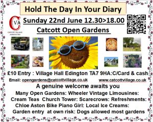 open gardens announcement poster