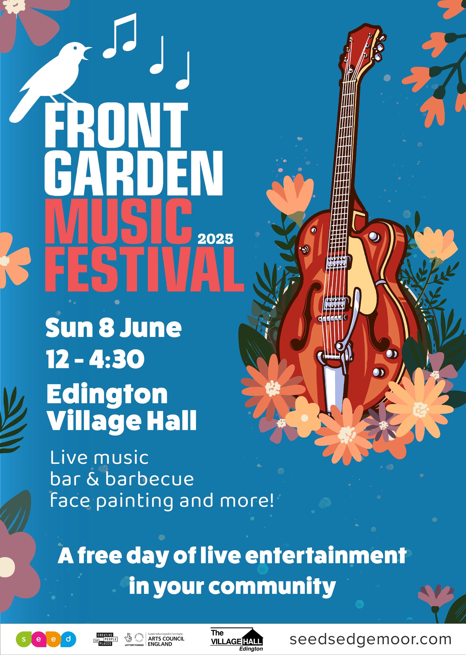 SEED Front Garden Music Festival 2025 Poster