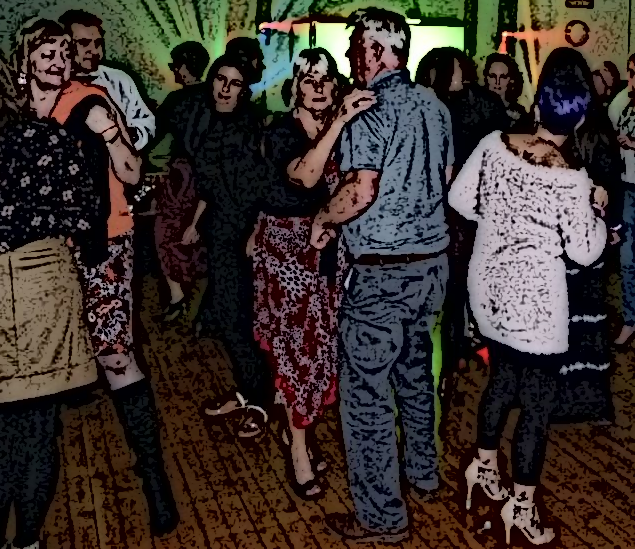Dancing in cartoon effect